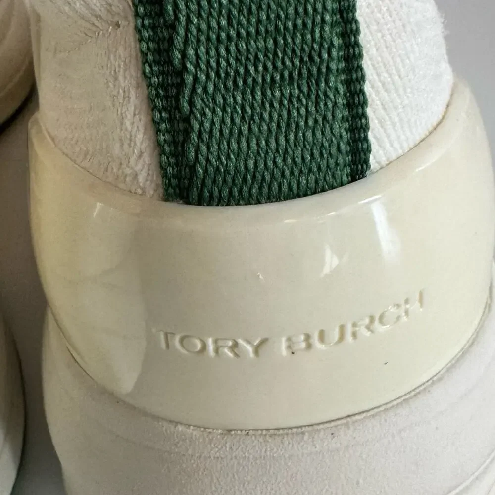 Tory Burch T Sock Runner Knit Sneaker In Green 9.5
